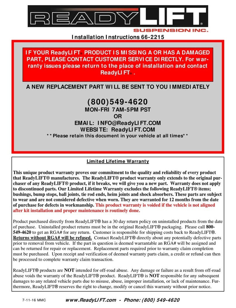 ReadyLift 66-2215 installation instructions