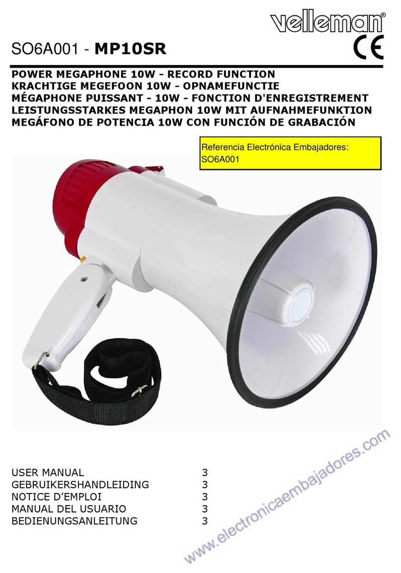 Velleman SO6A001 User manual