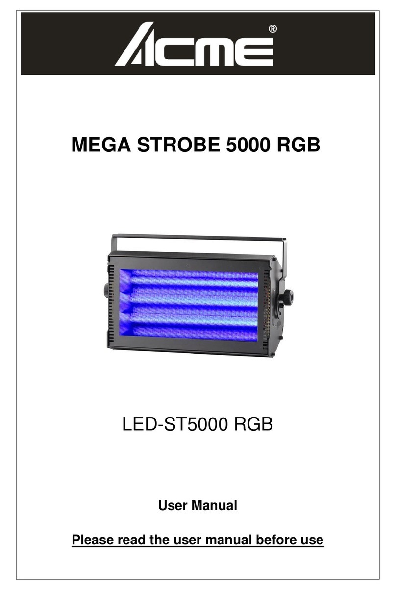 ACME MEGA STROBE 5000 RGB User manual