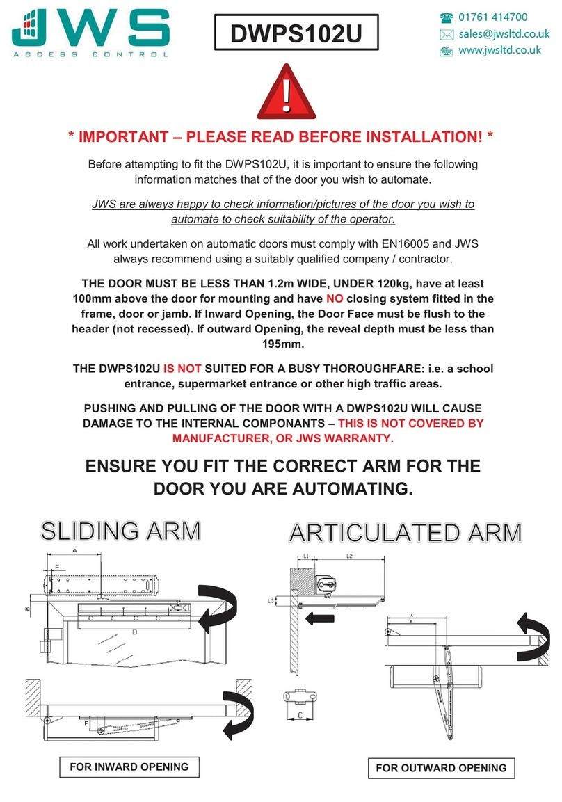 JWS DWPS102U User manual
