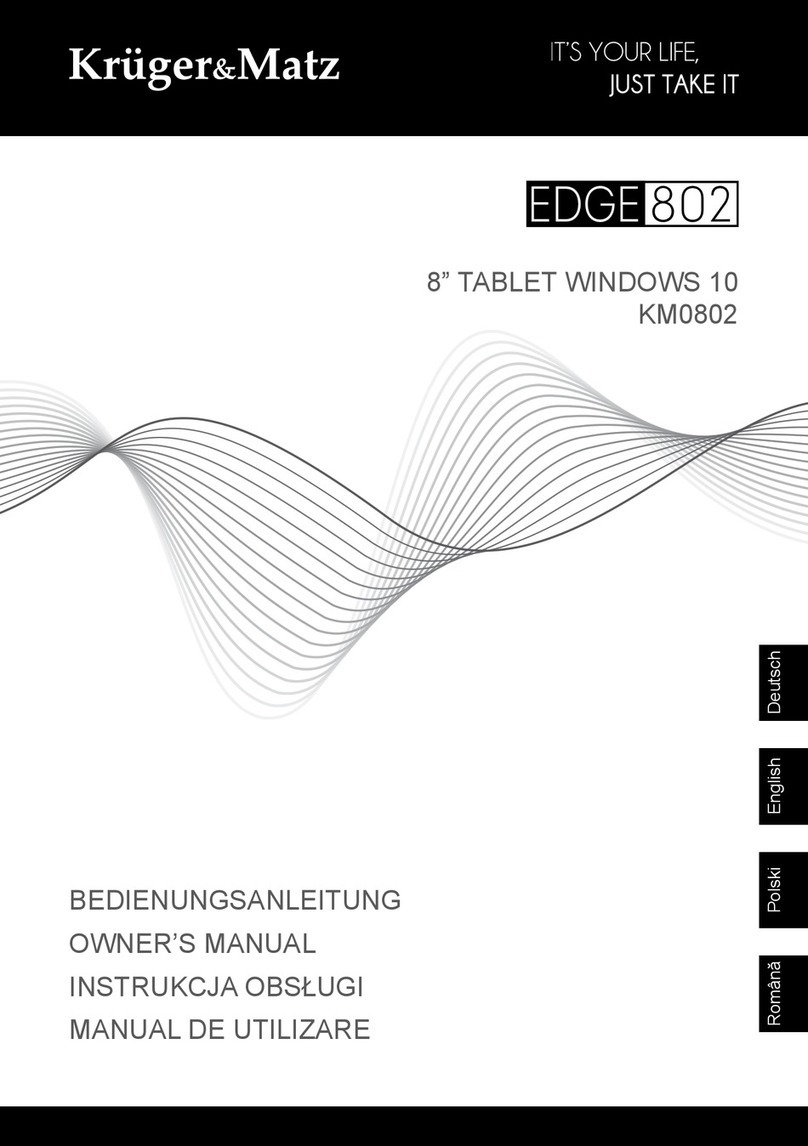 Krüger & Matz EDGE802 owner's manual