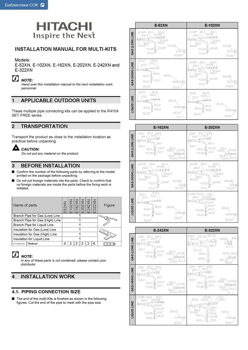 Hitachi E-52XN User manual