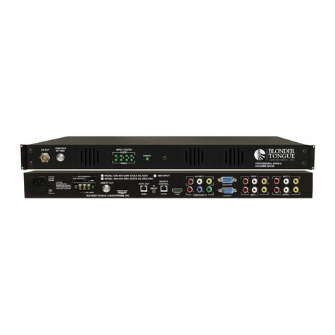 Blonder tongue SDE-4AV-QAM user manual