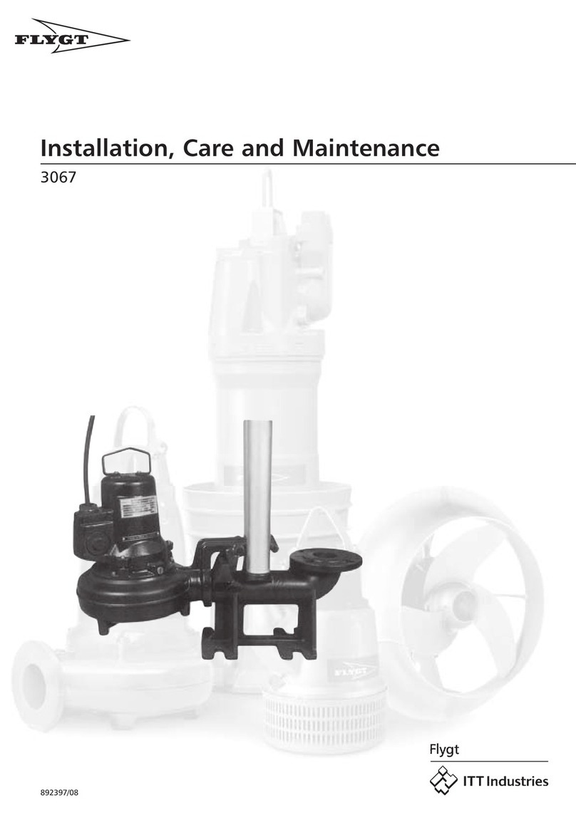 ITT Industries Flygt 3067 Maintenance manual