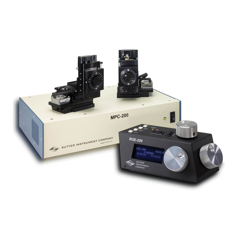 Sutter Instrument MPC-385 Series Operation manual