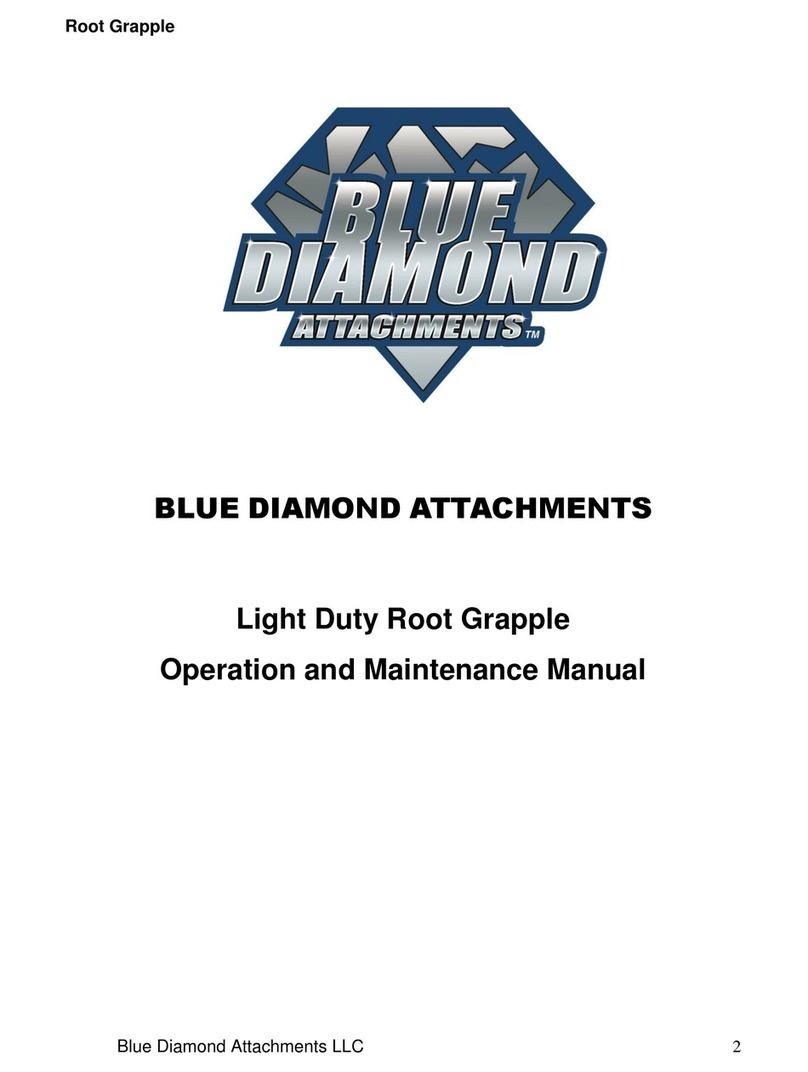 Blue Diamond Root Grapple Light Duty Operation and maintenance manual