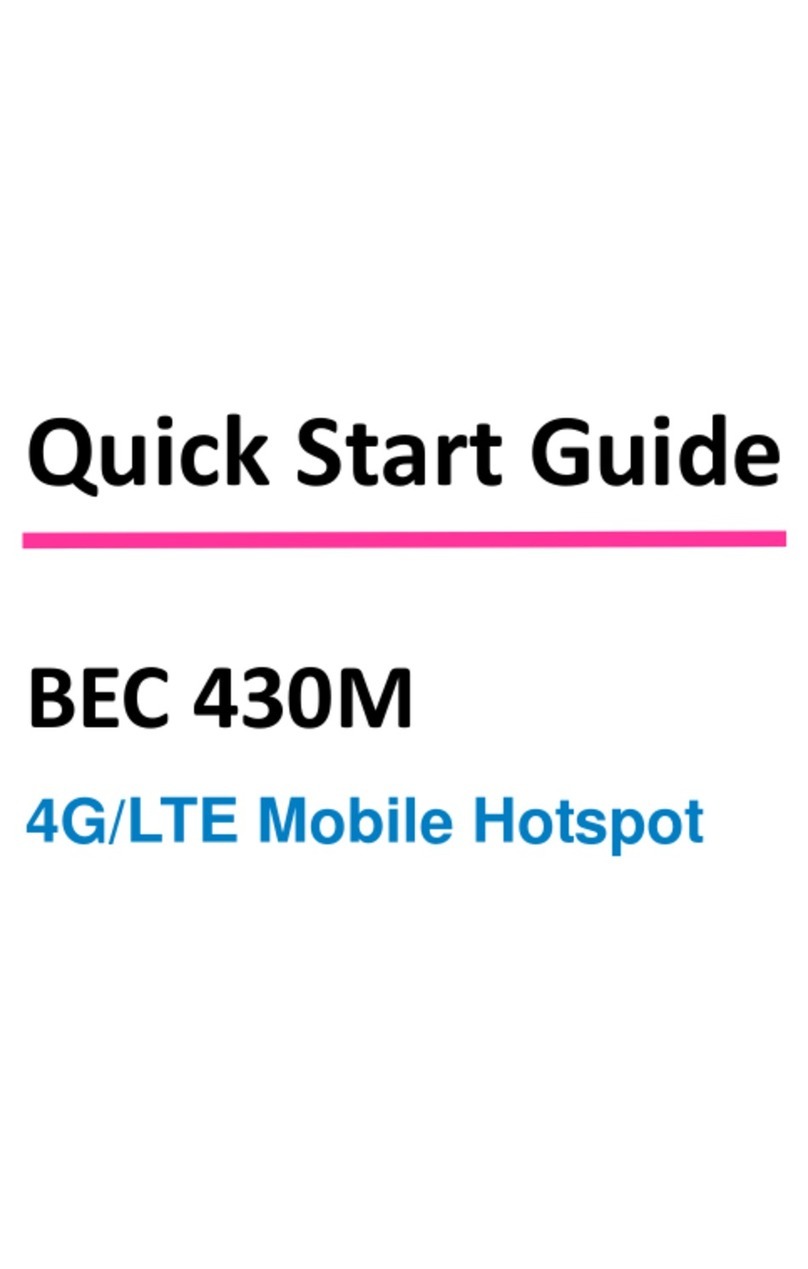 BEC 430M User manual