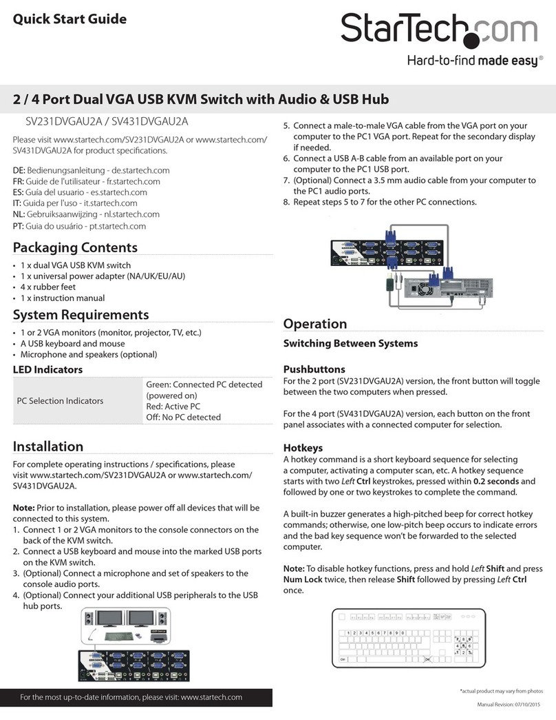 StarTech.com SV231DVGAU2A quick start guide