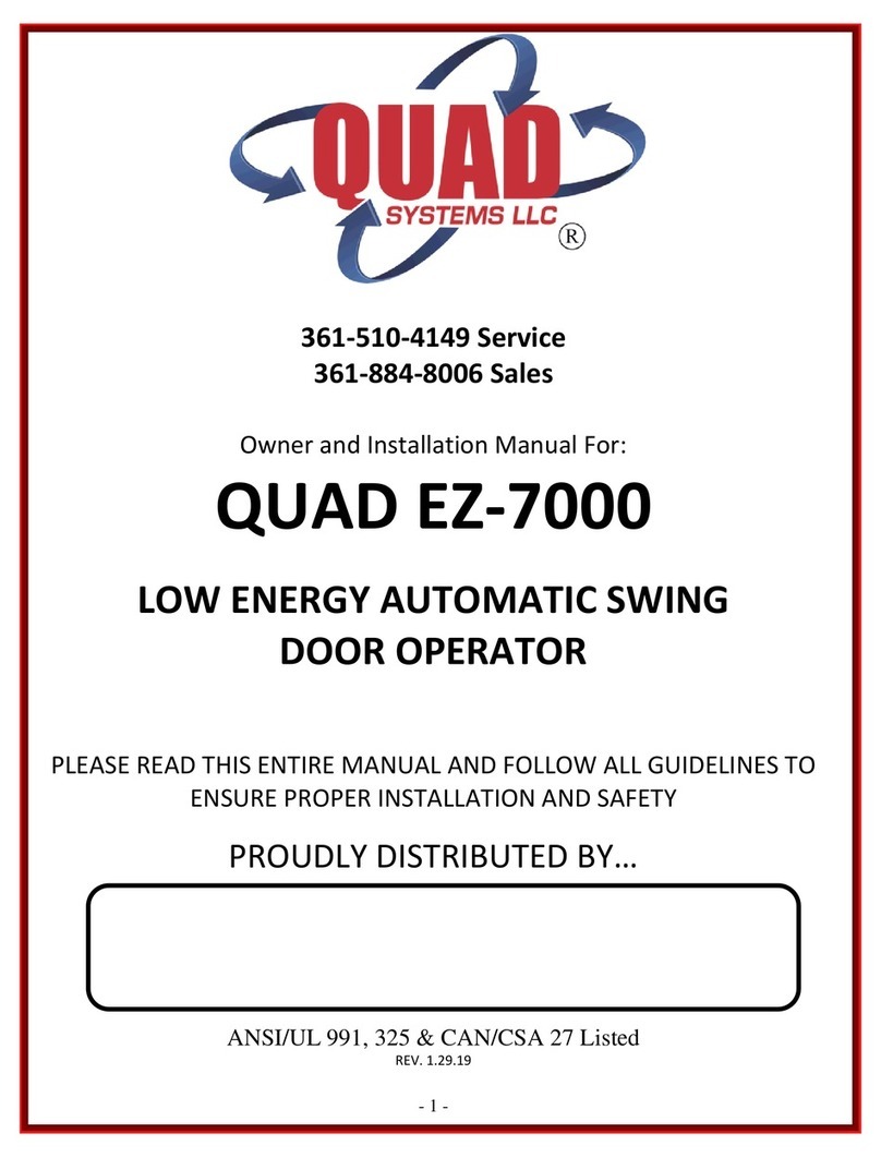 QUAD EZ-7000 Owners and installation manual