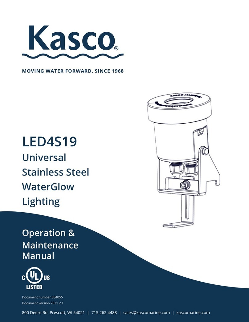 Kasco WaterGlow LED4S19 Operation & maintenance manual
