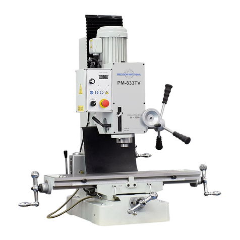 Precision matthews PM-833TV manual