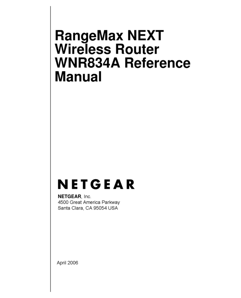 NETGEAR RangeMax NEXT WNR834A Reference manual
