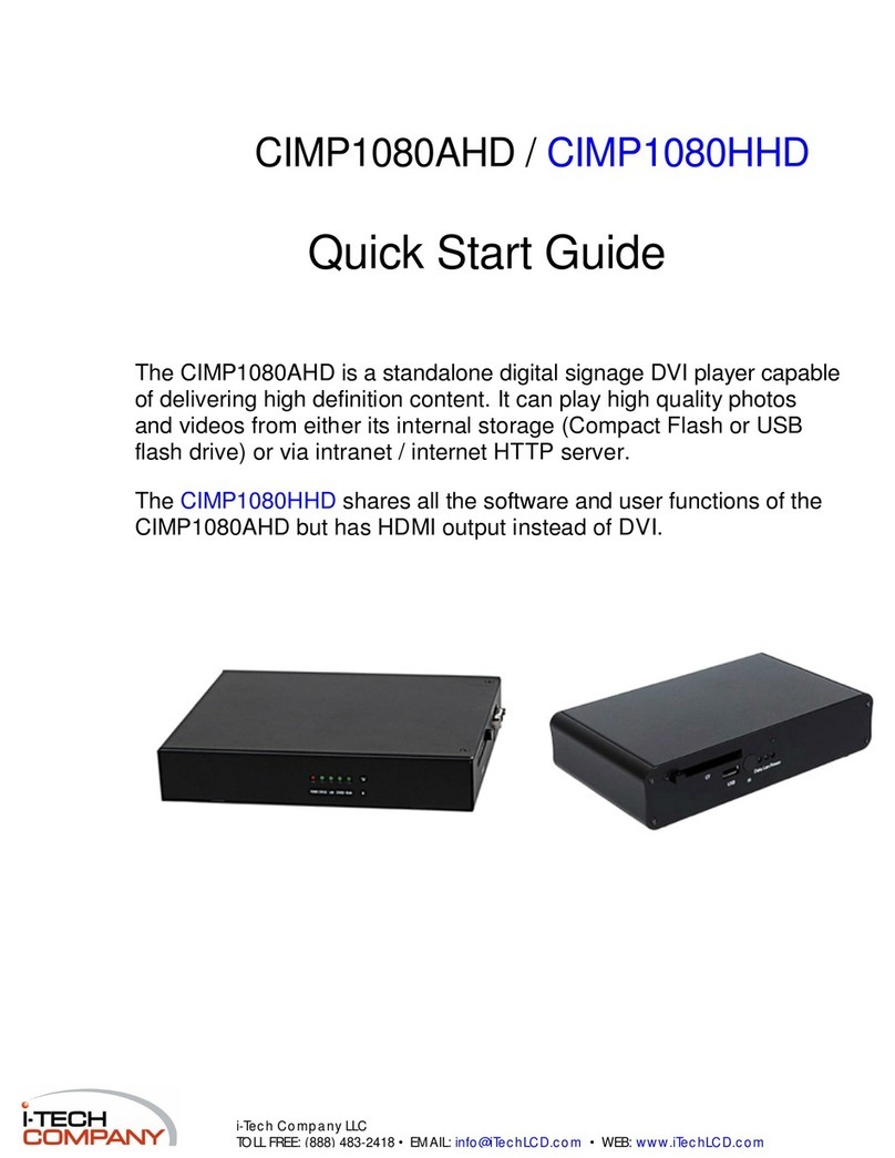 I-Tech CIMP1080AHD quick start guide