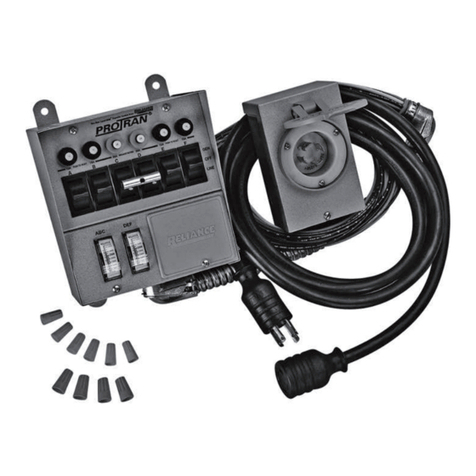 Reliance Controls 31410CRK Installation and operating instructions