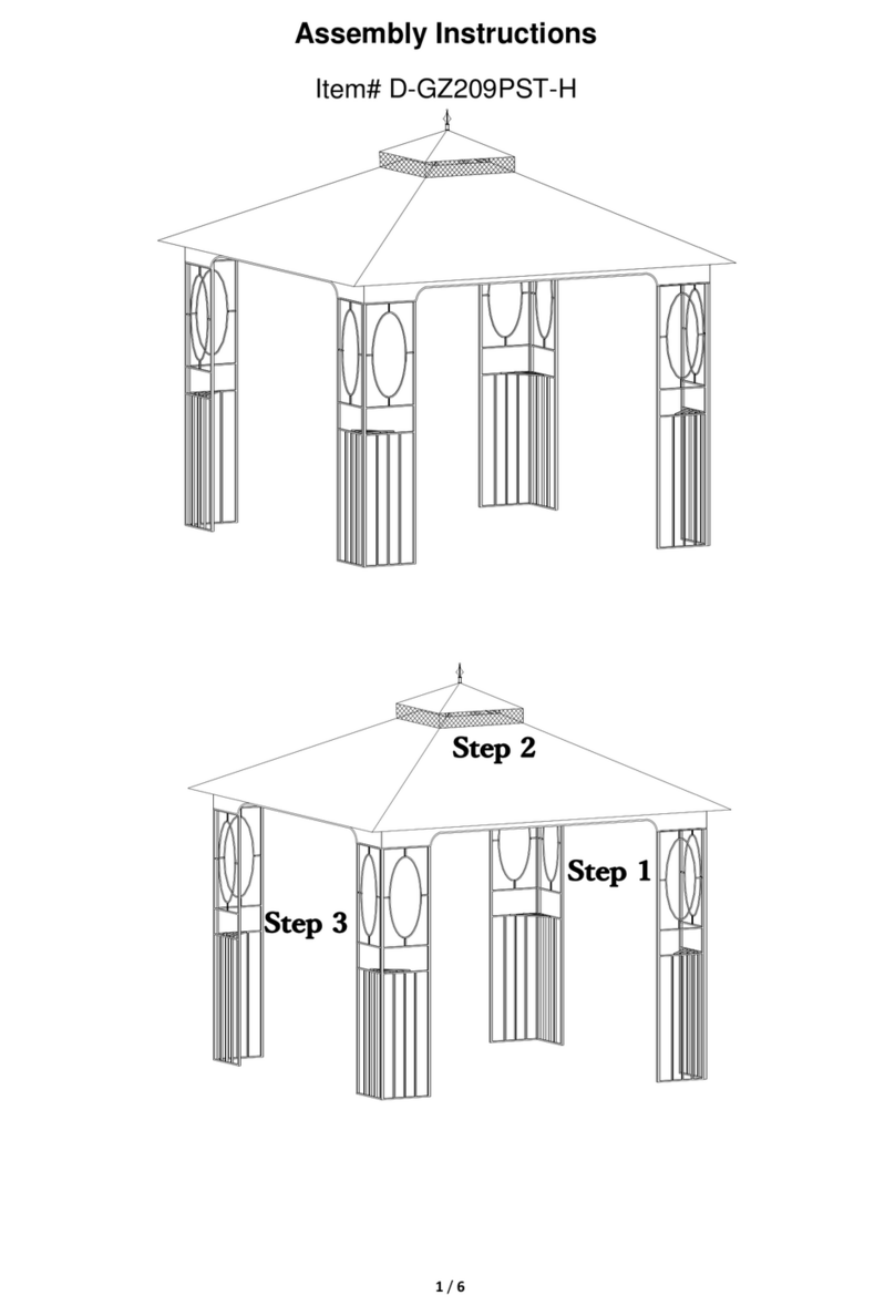 Sunjoy D-GZ209PST-H User manual Sunjoy D-GZ209PST-H User manual