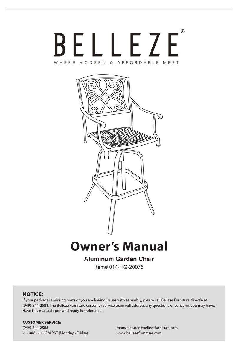 Belleze 014-HG-20075 owner's manual