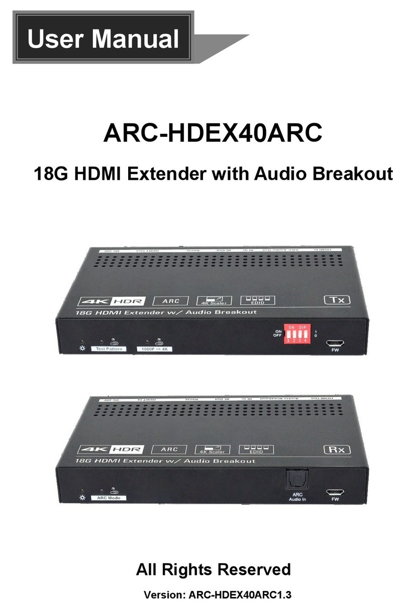 J-Tech Digital ARC-HDEX40ARC User manual
