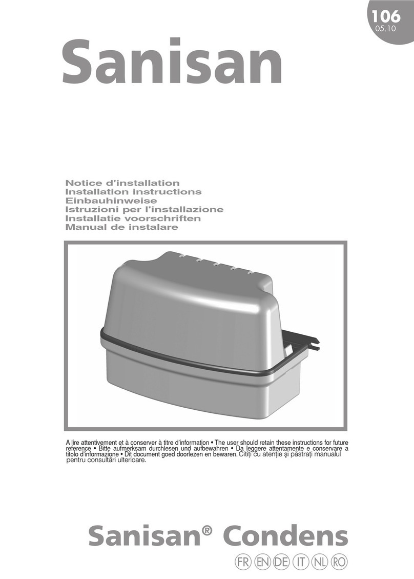 Sanisan Condens CD10 installation instructions