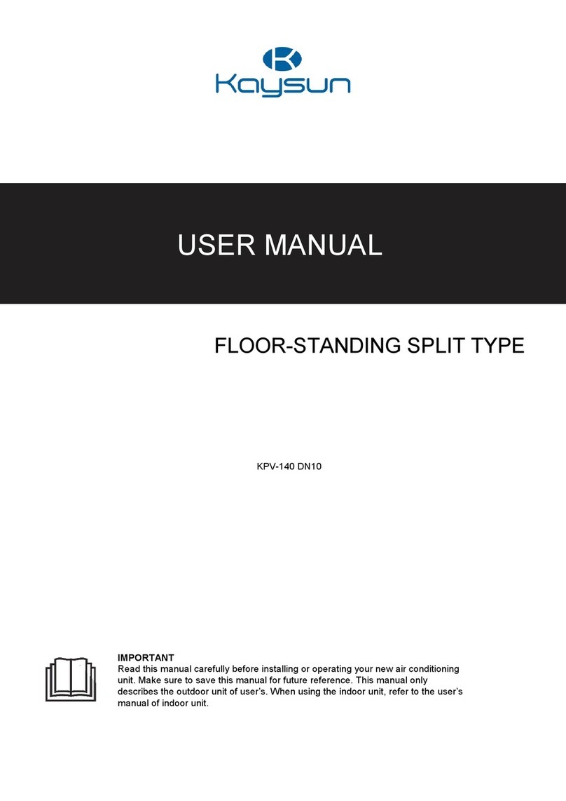 Kaysun KPV-140 user manual