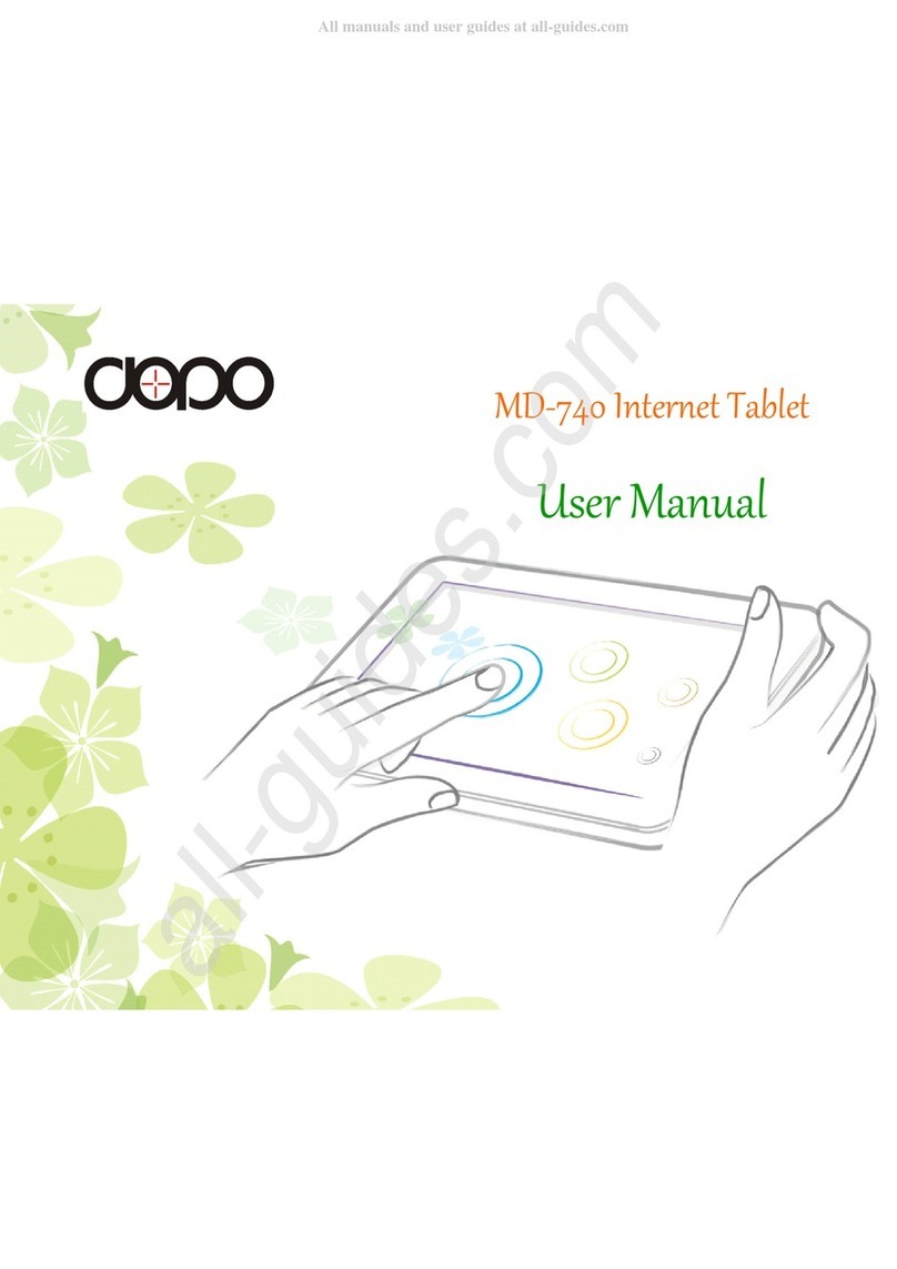 Dopo Internet Tablet MD-740 user manual