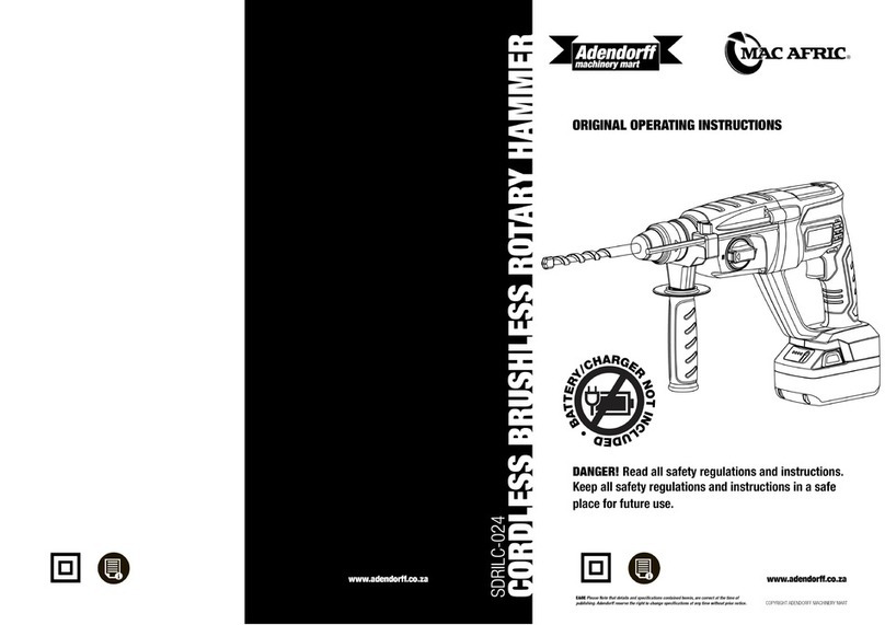 ADENDORFF MAC AFRIC SDRILC-024 Original operating instructions