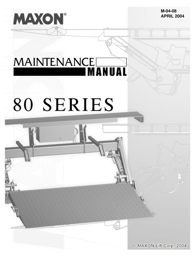 Maxon 80 Series Maintenance manual