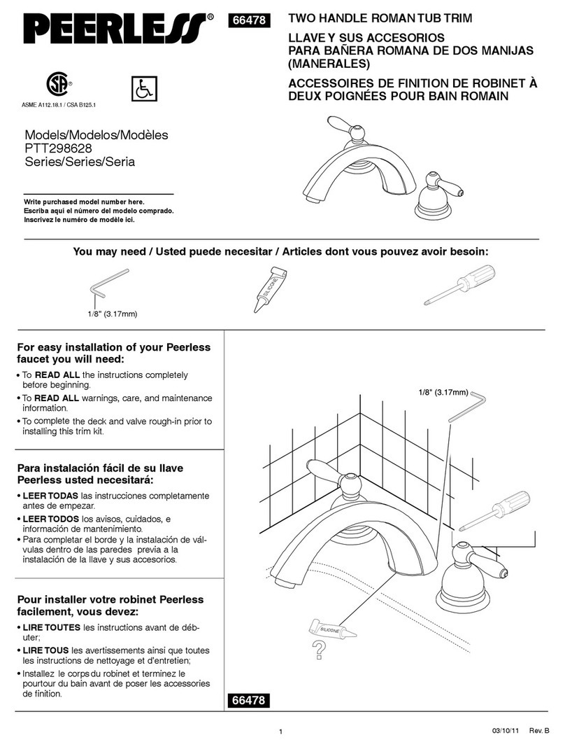 PEERLESS PTT298628 Series User manual