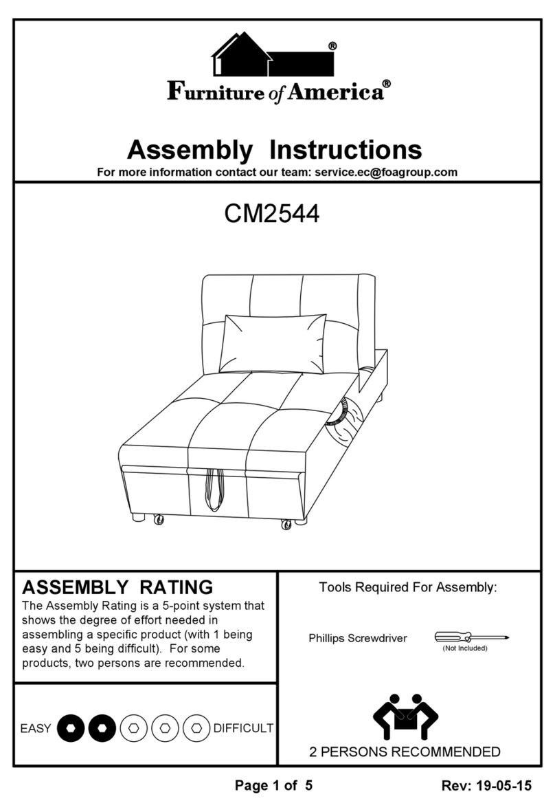Furniture of America CM2544 Assembly instructions Furniture of America CM2544 Assembly instructions