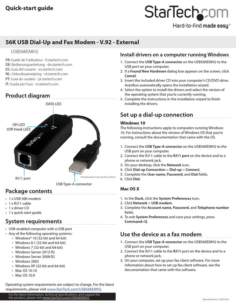 StarTech.com USB56KEMH2 User manual