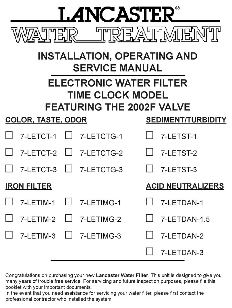 Lancaster 7-LETCT-1 Installation, operating and service manual Lancaster 7-LETCT-1 Installation, operating and service manual