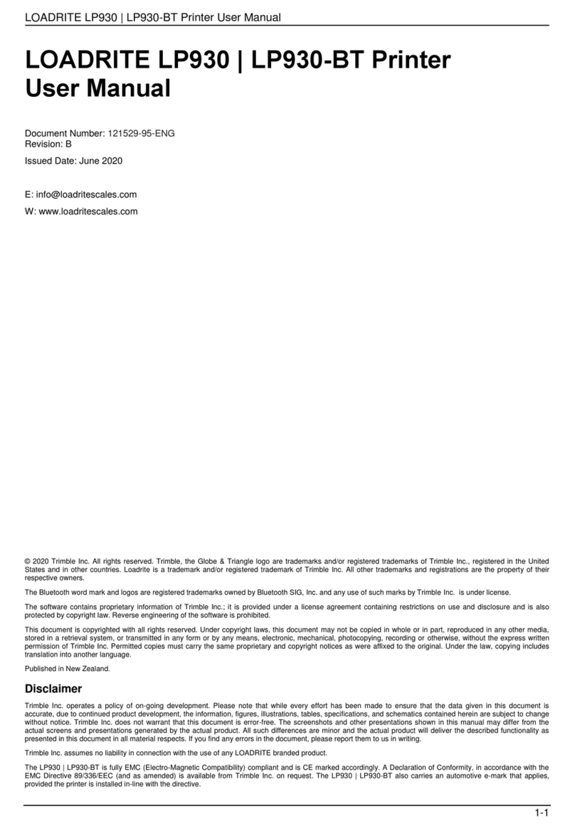 Loadrite LP930 User manual