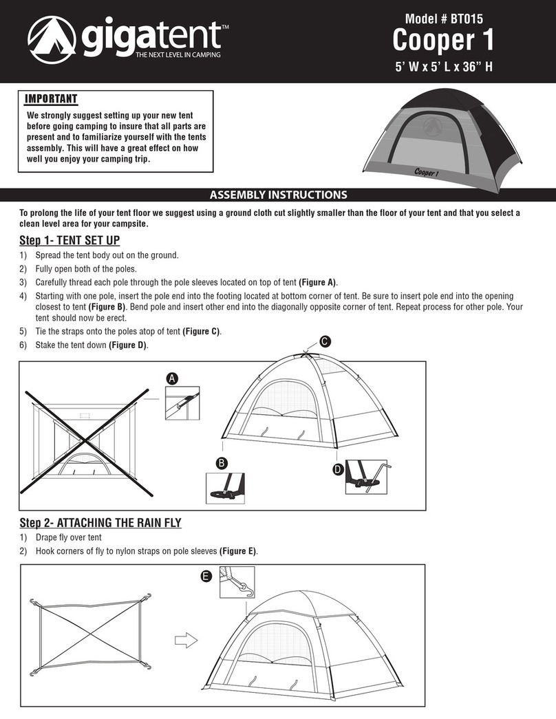 GigaTent BT015 User manual