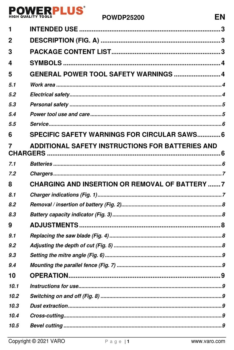 Powerplus POWDP25200 manual