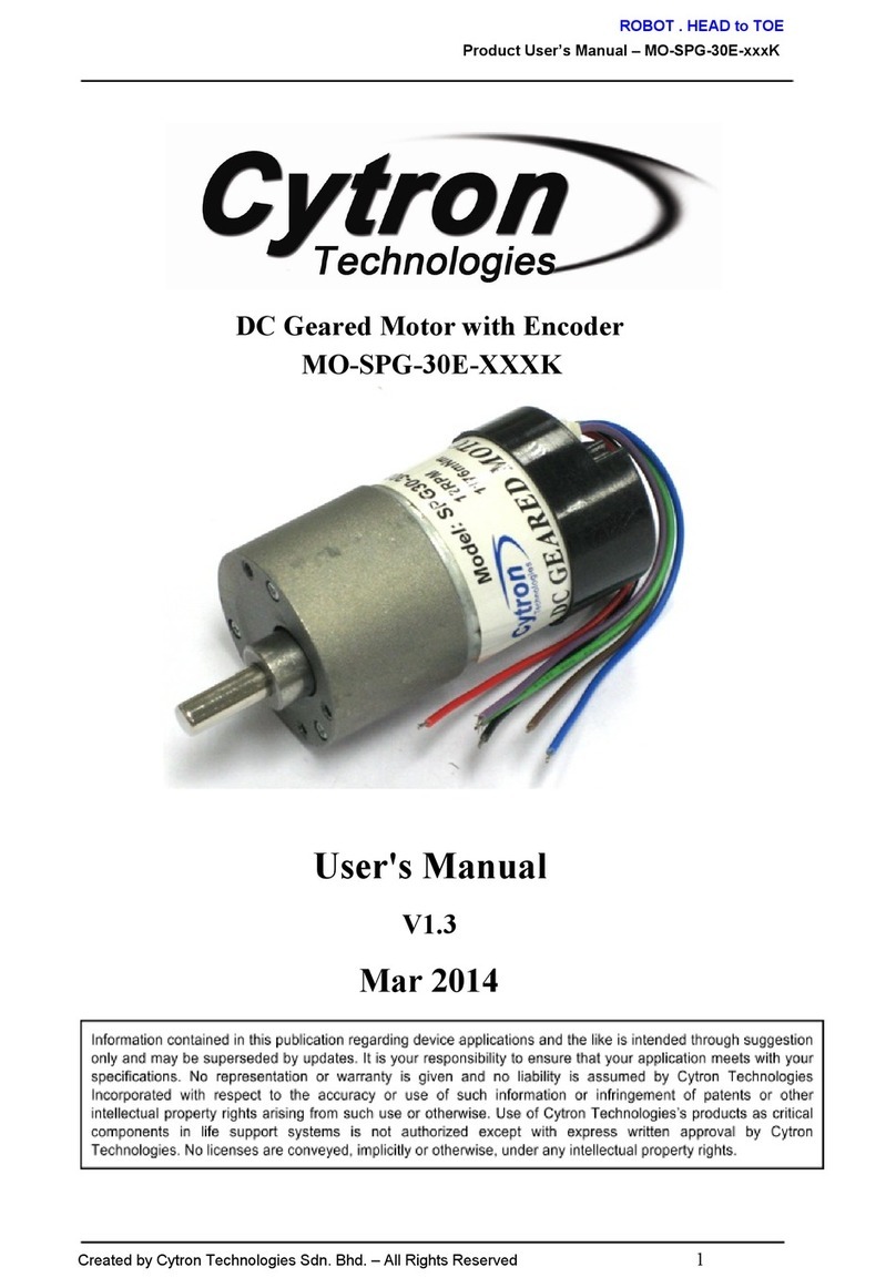 Cytron Technologies MO-­SPG­-30E Series user manual