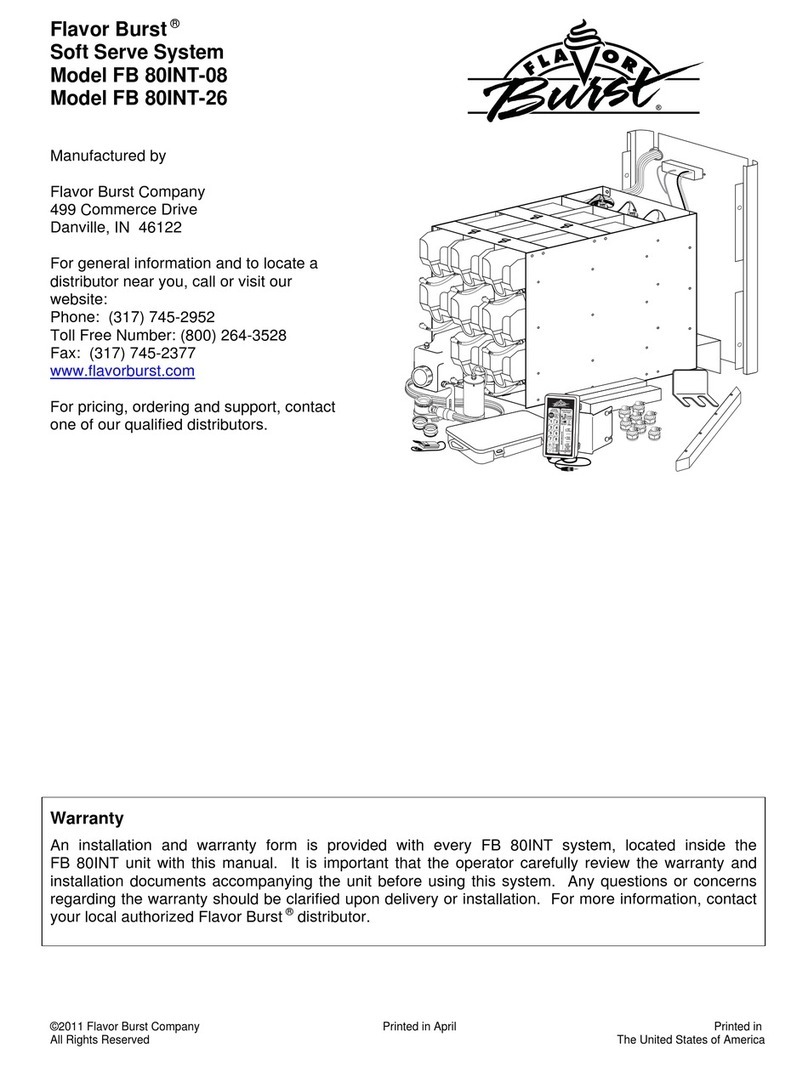 Flavor Burst FB 80INT-08 User manual