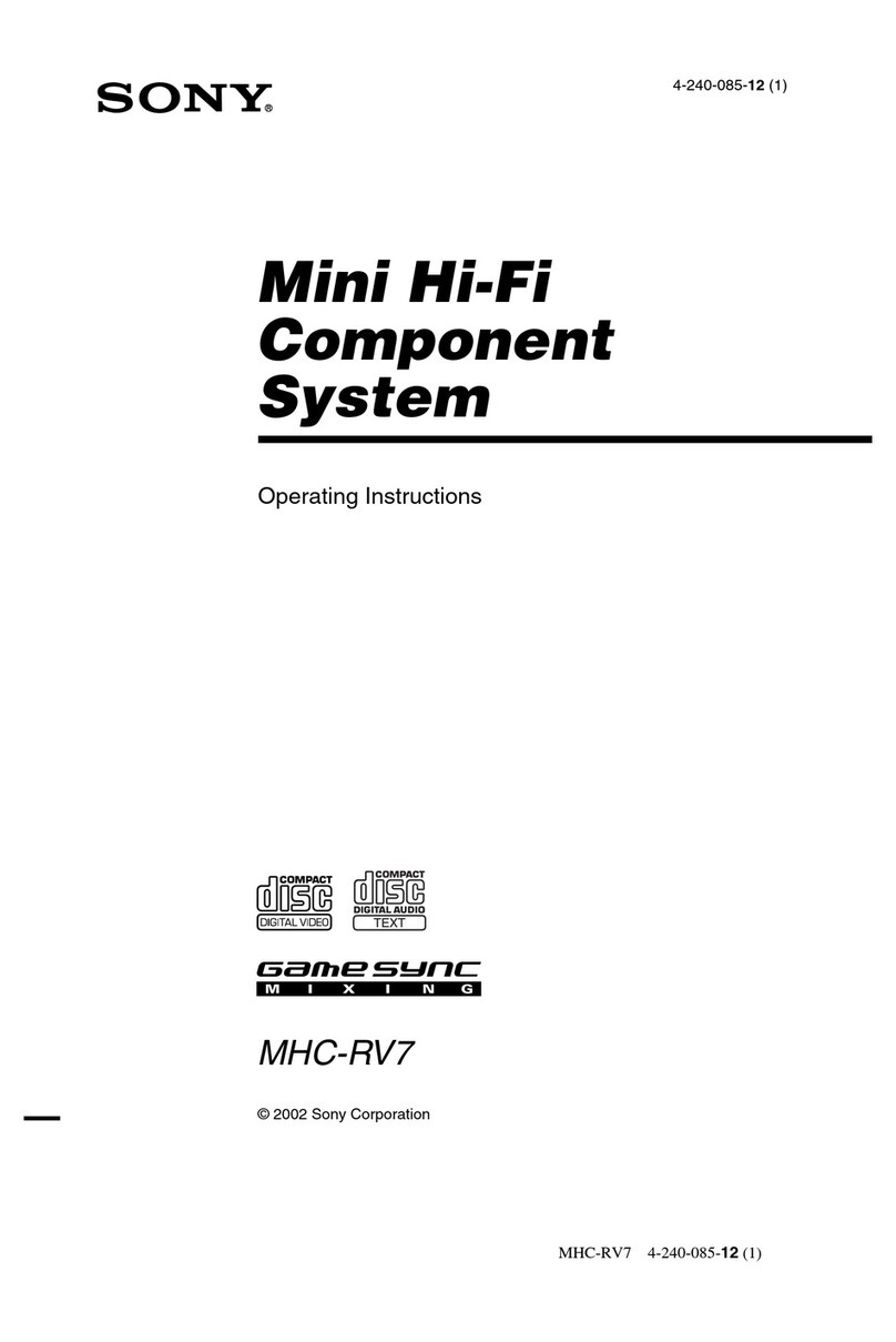 Sony MHC-RV7 User manual
