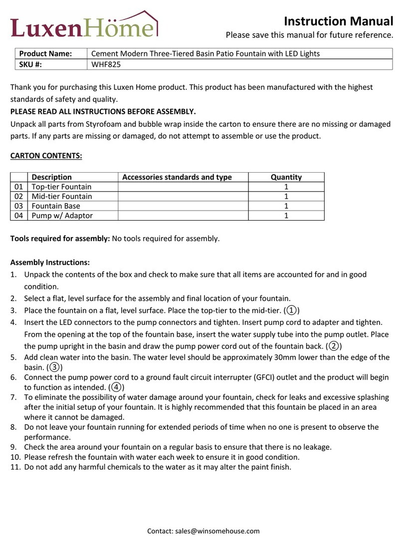 LuxenHome WHF825 instruction manual