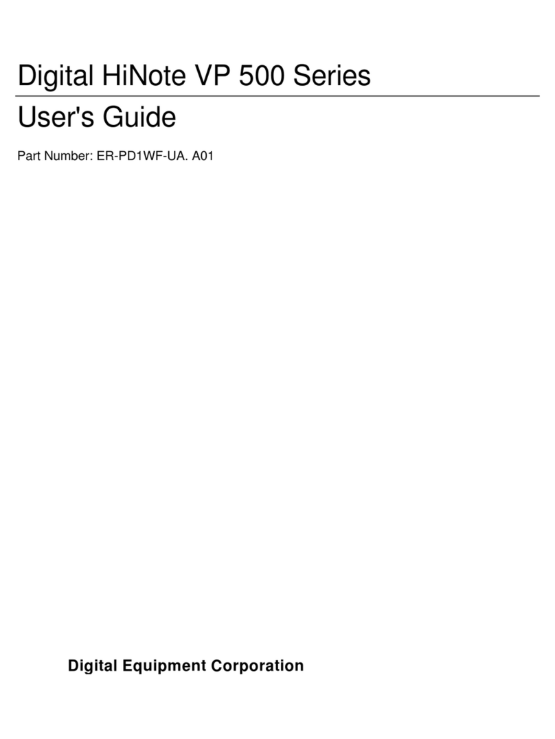 Digital Equipment HiNote VP 500 Series user guide