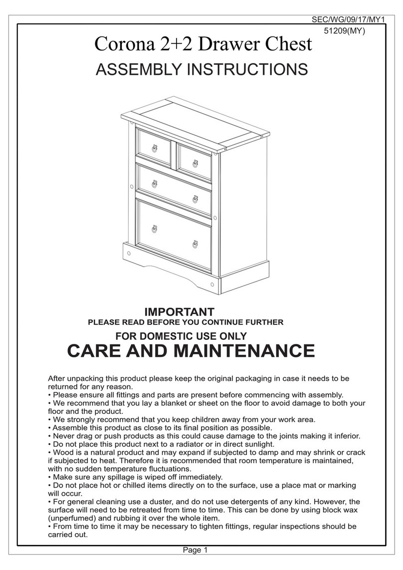 Mercers Furniture cor5 Assembly instructions Mercers Furniture cor5 Assembly instructions