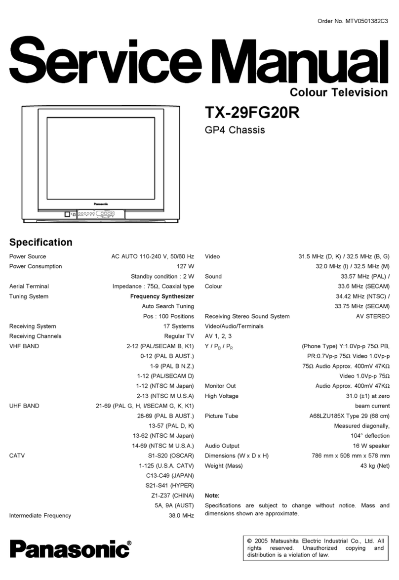 Panasonic TX-29FG20R User manual
