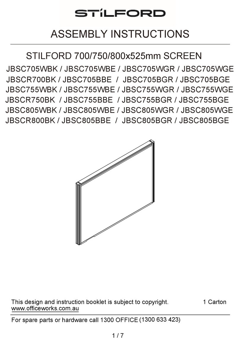 STILFORD JBSC705WBK Assembly instructions