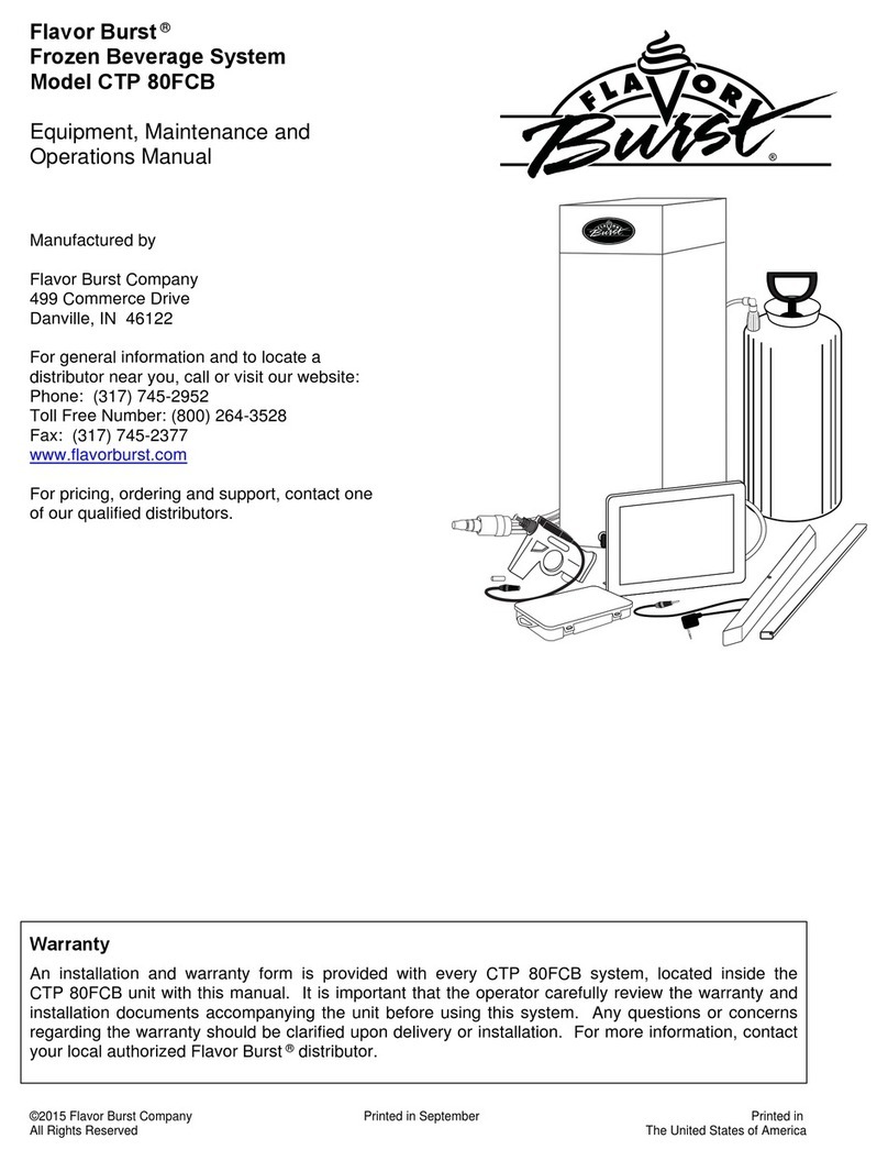 Flavor Burst CTP 80FCB User manual