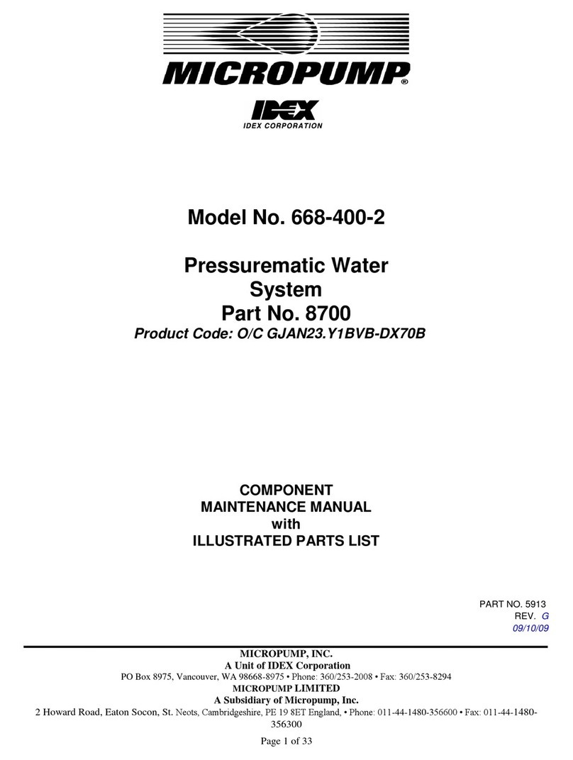 Idex MICROPUMP 668-400-2 Setup guide