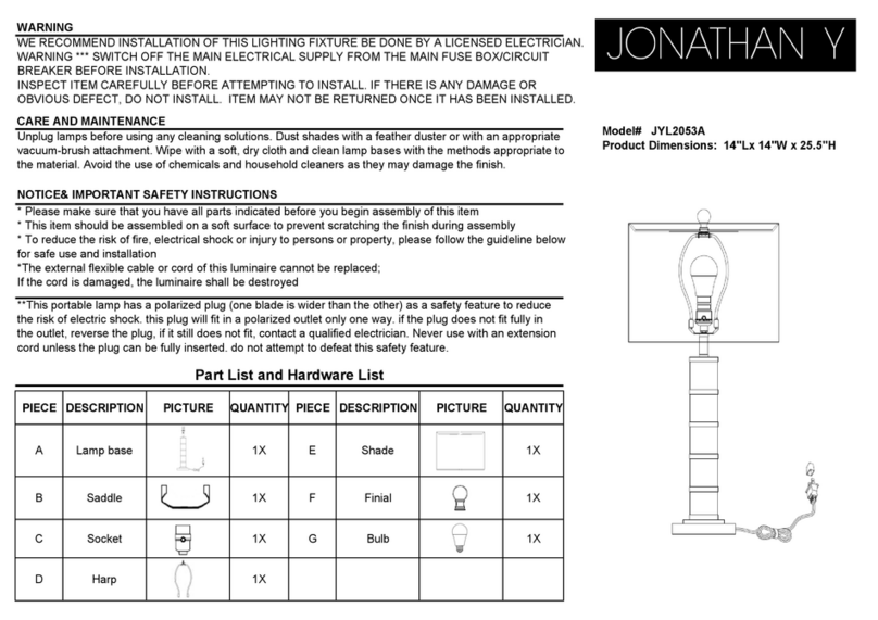 JONATHAN Y JYL2053A quick start guide