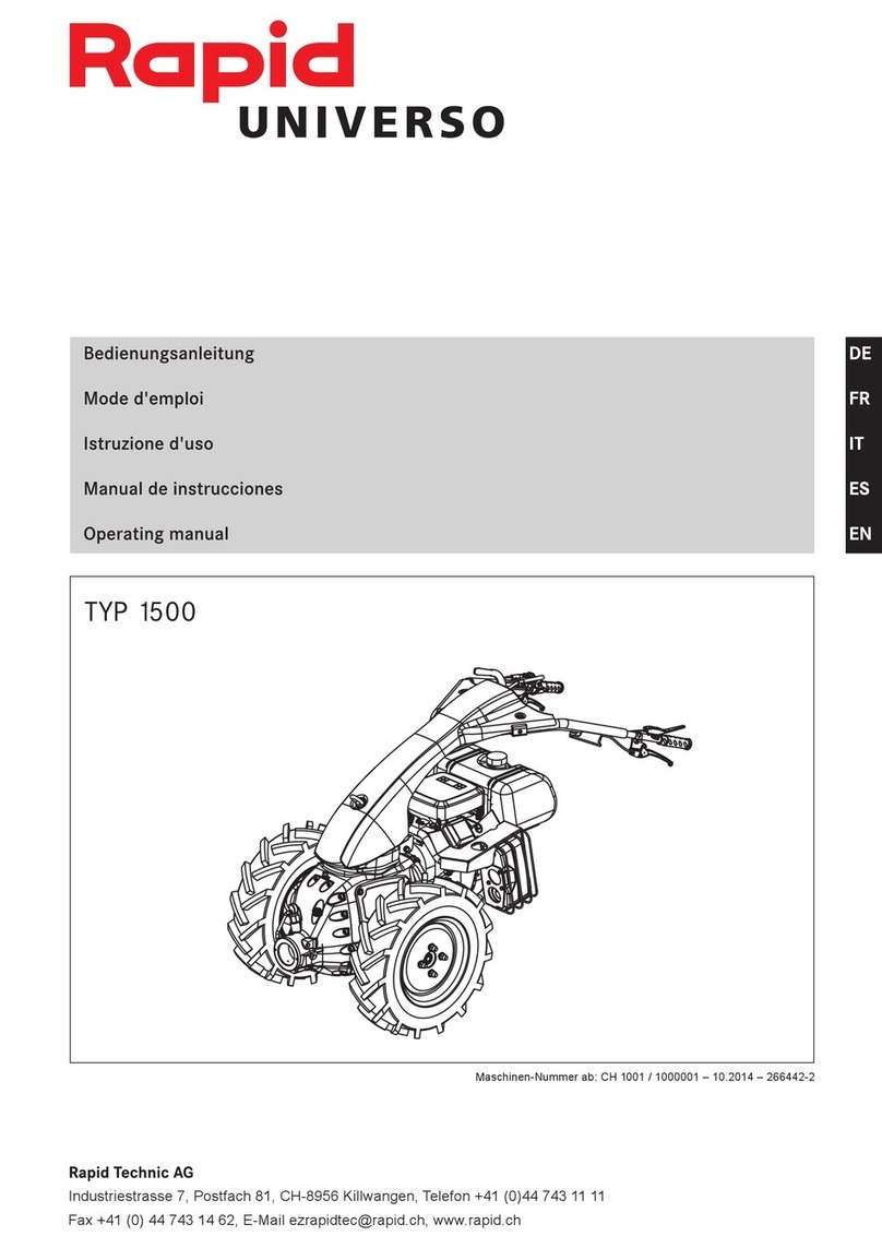 Rapid UNIVERSO 1500 operating manual