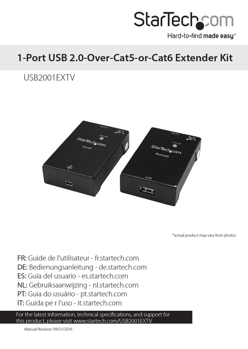 StarTech.com 8STUSB2001EXTV manual