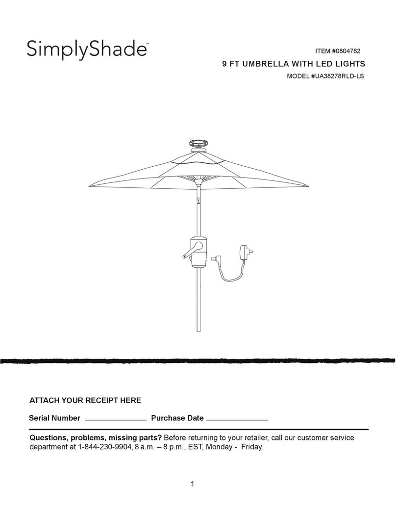Simply Shade UA38278RLD-LS manual