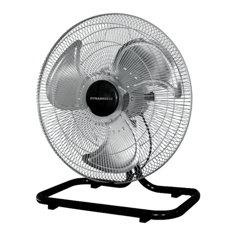 DYNABREEZE FA-23082 User manual & warranty