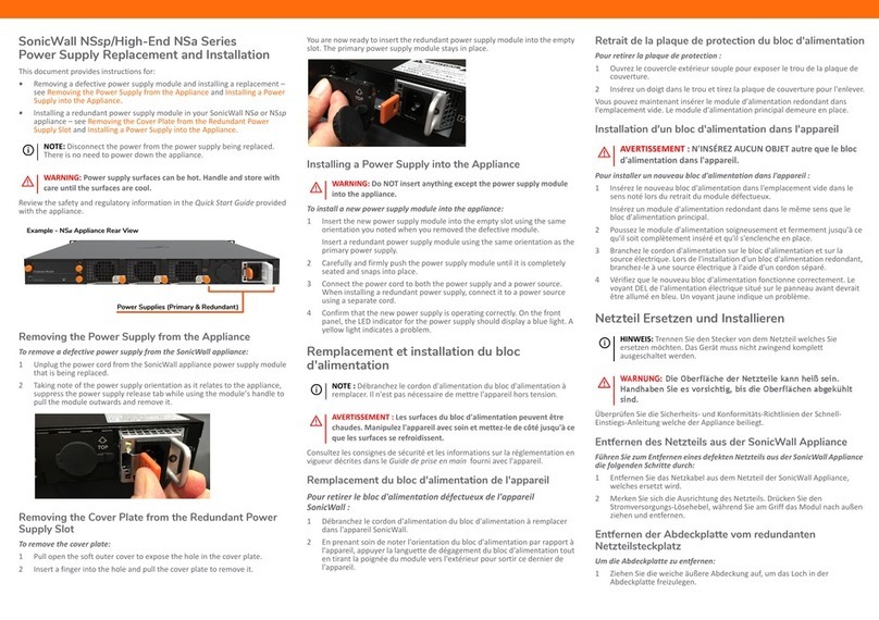 SonicWALL High-End NSa Series installation guide SonicWALL High-End NSa Series installation guide