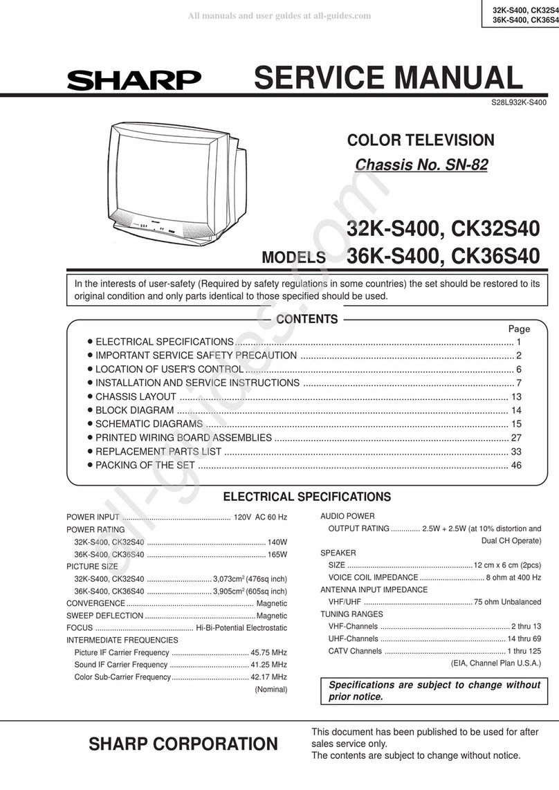 Sharp CK32S4 User manual